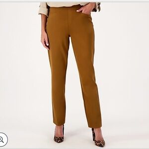 Susan Graver Regular Smart Ponte Knit Slim
Leg Women’s Pant